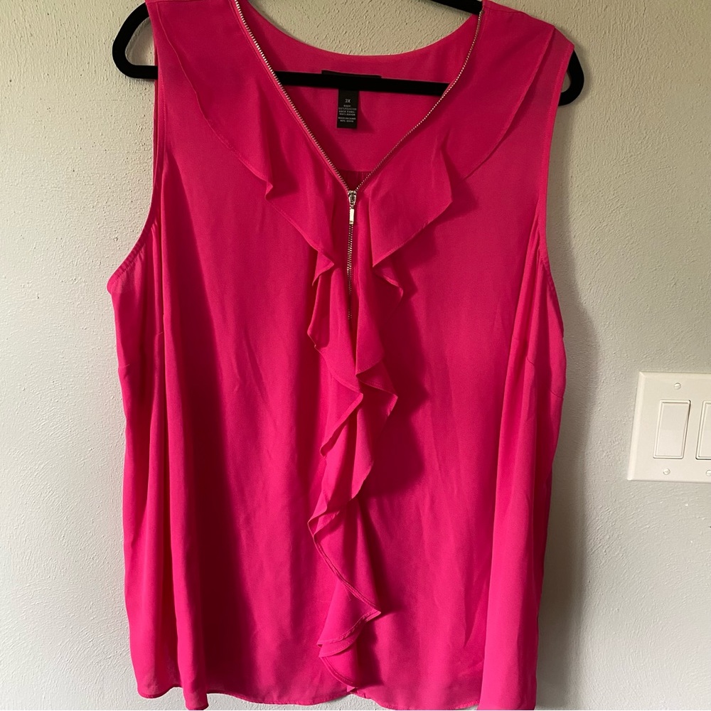 Inc International Concepts Women’s Plus Size 3X Pink Sleeveless Top
